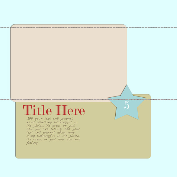 Scrapbook Page Template