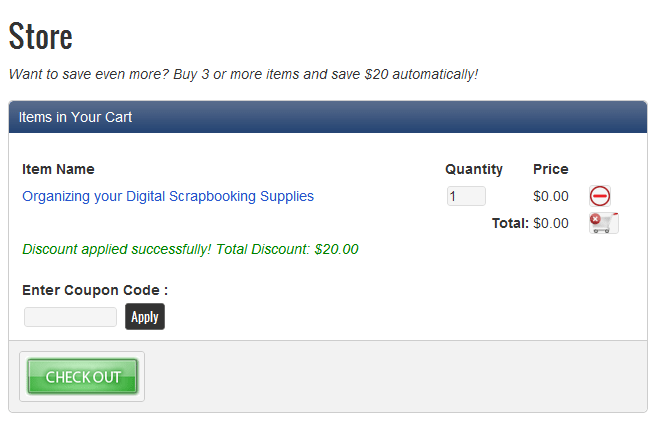 Coupon Applied DigiGrab