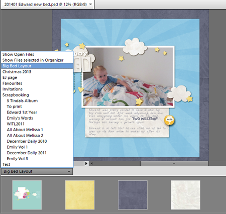 Open album in Adobe Photoshop Elements Editor