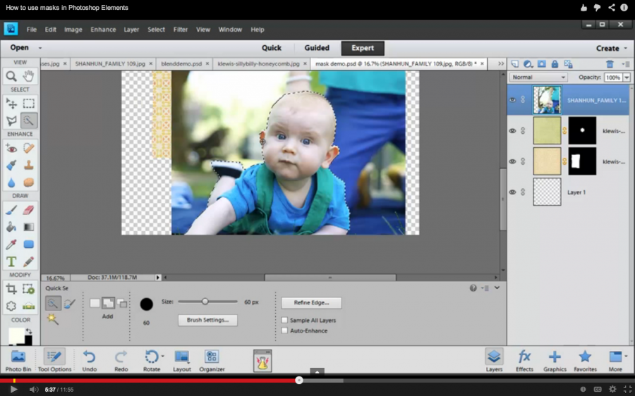 How to Use Masks in Photoshop Elements - Digital Scrapbooking HQ