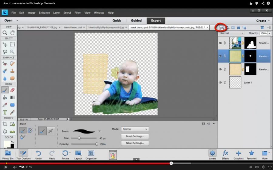 How to Use Masks in Photoshop Elements - Digital Scrapbooking HQ