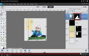 How to Use Masks in Photoshop Elements. Click for full video tutorial! #scrapbooking #digiscrap #digital