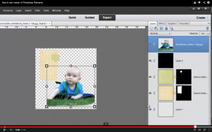 How to Use Masks in Photoshop Elements. Click for full video tutorial! #scrapbooking #digiscrap #digital
