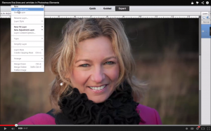 Remove fine lines and wrinkles in Photoshop Elements