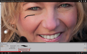 Remove fine lines and wrinkles in Photoshop Elements