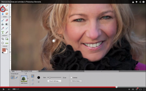 Remove fine lines and wrinkles in Photoshop Elements