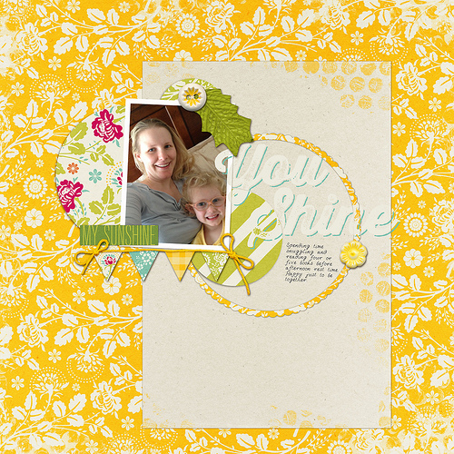 You shine mother and daughter layout