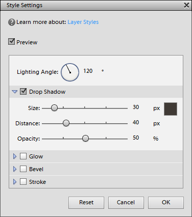 Layer Style Settings
