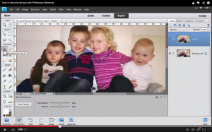 Learn how to remove red eyes in Photoshop Elements. Click for full video tutorial! #digiscrap #digital #scrapbooking 