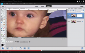 Learn how to remove red eyes in Photoshop Elements. Click for full video tutorial! #digiscrap #digital #scrapbooking 