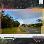 Take a look inside my album to see my First Things First layout! #digiscrap #digital #scrapbooking