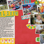 Take a look inside my album to see a layout about the Royal Show! #digiscrap #digital #scrapbooking