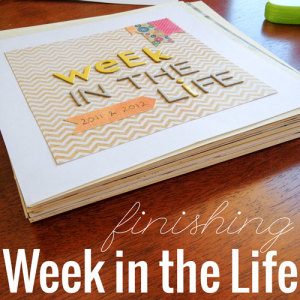 A simple approach to Week in the Life - and it's FINISHED! #digiscrap #hybrid #scrapbooking
