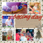Take a look inside my album to see a December Daily layout about Boxing Day! #digiscrap #digital #scrapbooking #decdaily