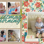 Take a look inside my album to see a December Daily layout about Christmas morning! #digiscrap #digital #scrapbooking #decdaily