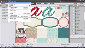 Check out the new features in the Photoshop Elements Organizer 13 #digiscrap #digi #scrapbooking