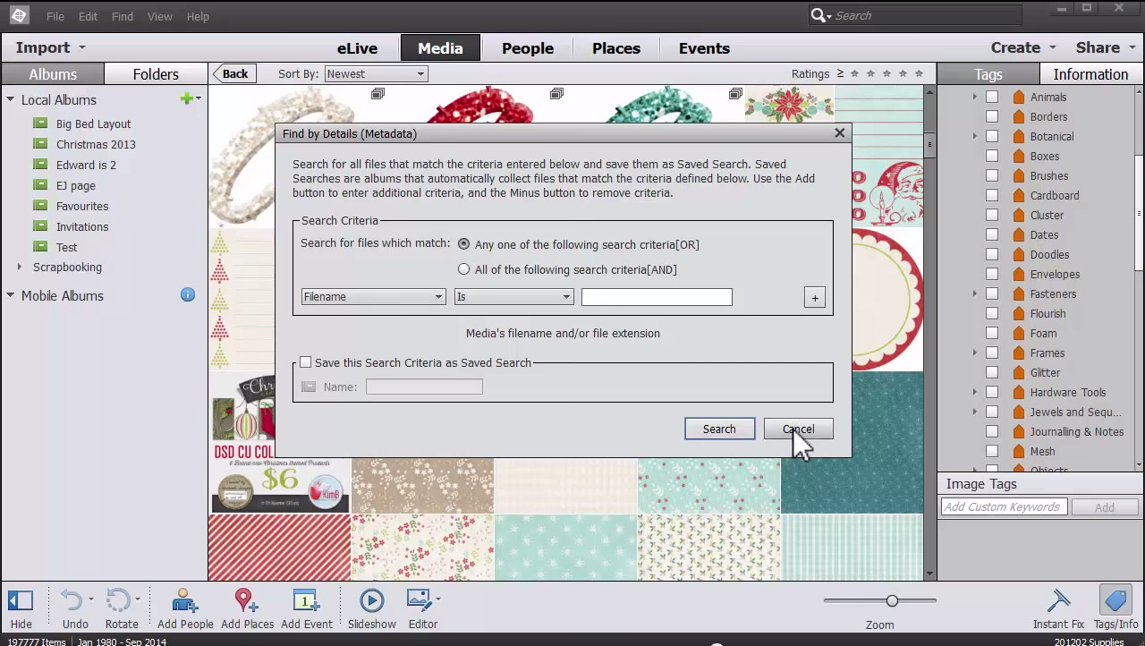 New Features In Photoshop Elements Organizer 13 - Digital Scrapbooking HQ