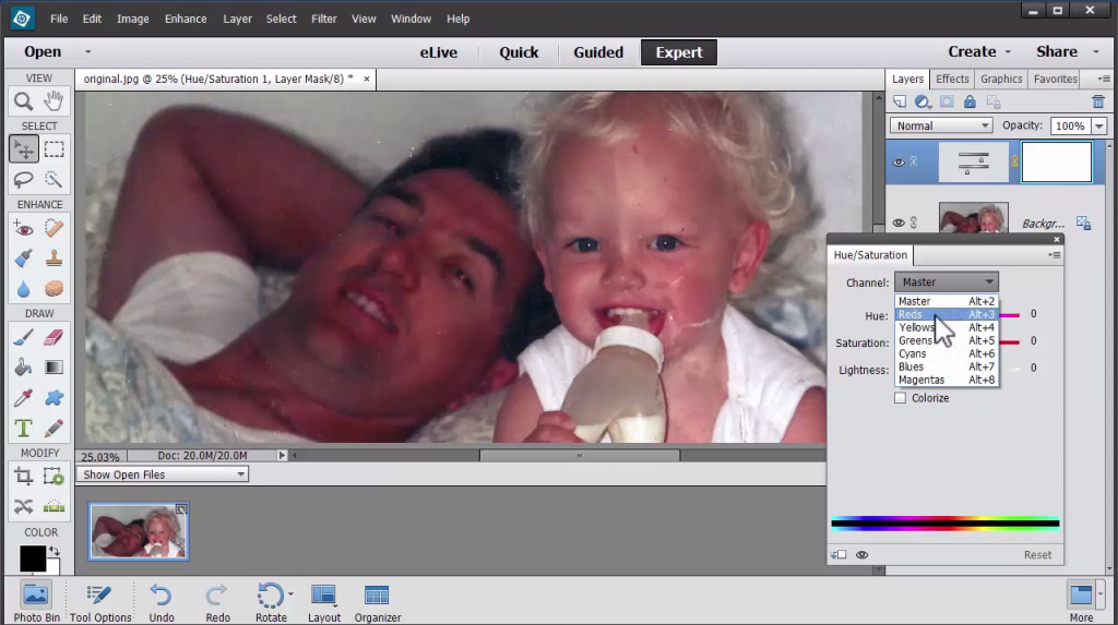 restoring old photos in photoshop elements