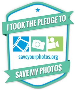 I took the pledge to save my photos