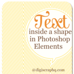 Text inside a shape in Adobe Photoshop Elements