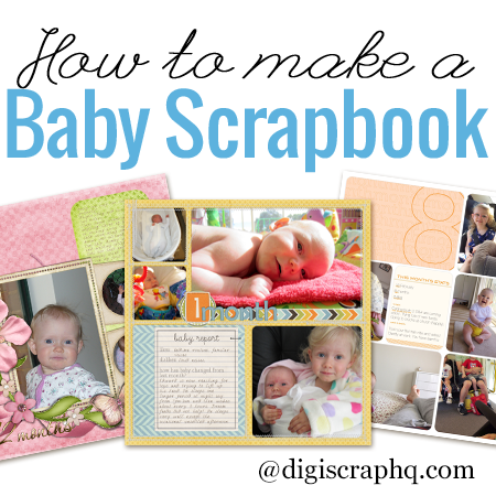 Handmade Baby Girl Small Scrapbook Album, Mother's or