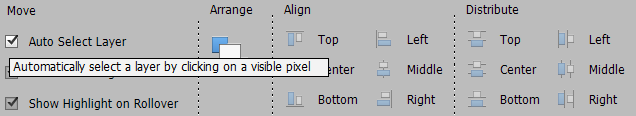 Tool options Autoselect Layer