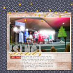 Take a look inside my album at a layout about my daughter's church choir concert. #scrapbooking #digiscrap
