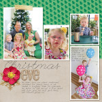 Take a look inside my album at our Christmas Eve. #digiscrap #scrapbooking