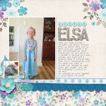 Little Elsa Digital Scrapbook Page