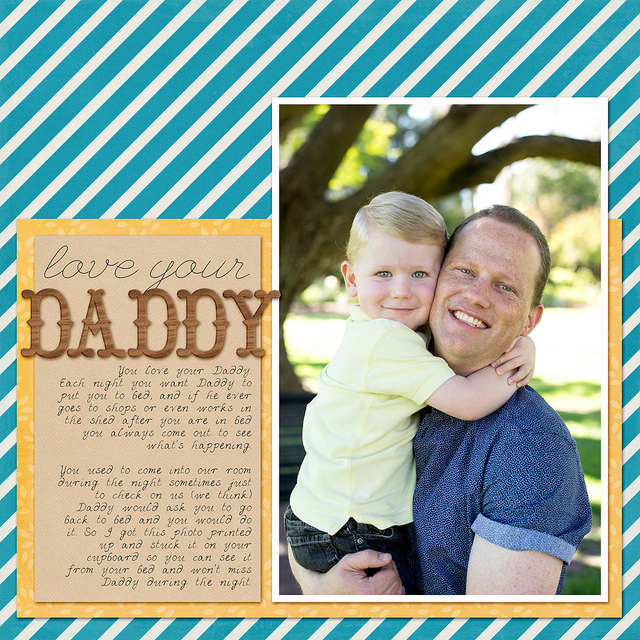 Love Your Daddy - Digital Scrapbook Page