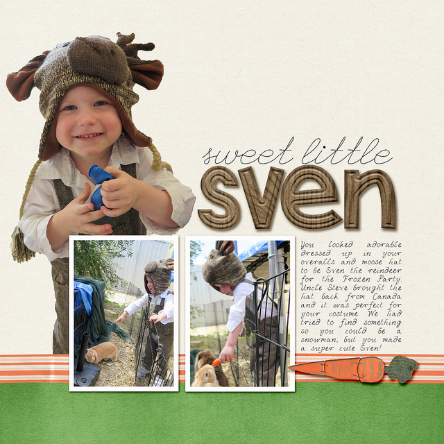 Sweet Little Sven Digital Scrapbook Page