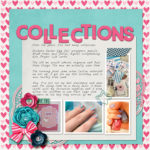 Collections digital scrabook layout