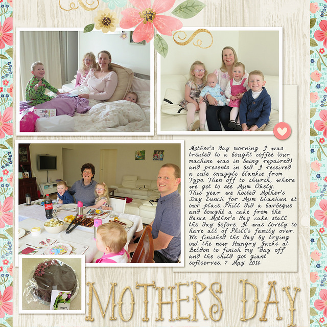 Mother\'s Day Digital Scrapbook Page