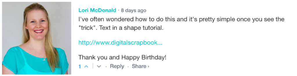 It was so fun celebrating 6 years of Digital Scrapbooking HQ with you! So many of you commented on our giveaway post with your favorite DSBHQ tutorials. I loved learning more about which tutorials inspire you! I'm sure you are wondering who won our awesome prizes. Here's a list of our birthday giveaway winners! Digital Scrapbooking HQ class winner