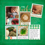 Our Lucky Day Digtal Scrapbook Page