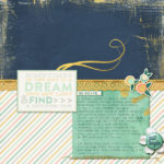 Dreams at 8 Digital Scrapbook page
