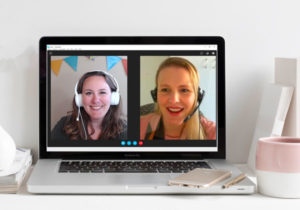 Photo of People talking on a video call
