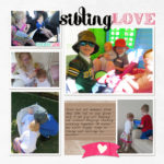 Sibling Love - Digital Scrapbook Page