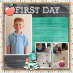 Edward's First Day of Pre-Primary - Digital Scrapbook Page