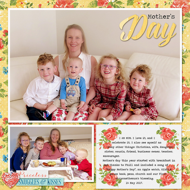 Mother\'s Day 2017 Scrapbook page