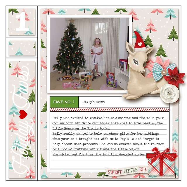 Emily's Gifts Holiday Faves Digital Scrapbook Page