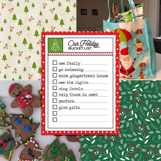 Our Holiday Bucket List - Digital Scrapbook Page
