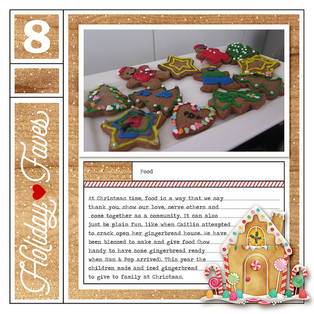Holiday Faves Food - Digital Scrapbook Page