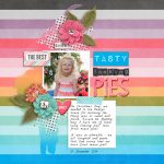 Scrapbook page Tasty looking pies