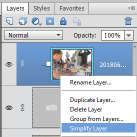 Simplify Layers - Save Space on your Hard Drive with Photoshop Elements