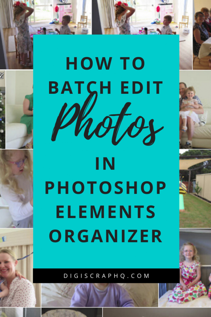 How to batch edit photos in Adobe Photoshop Elements Organizer