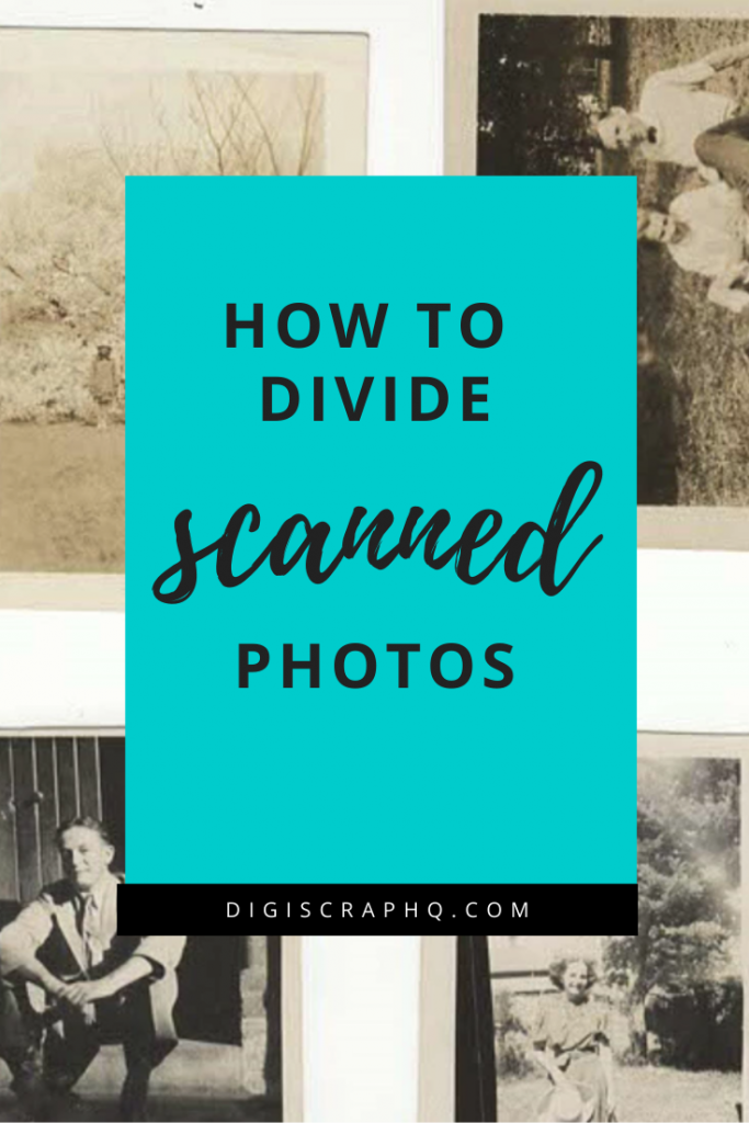 How to divide scanned photos
