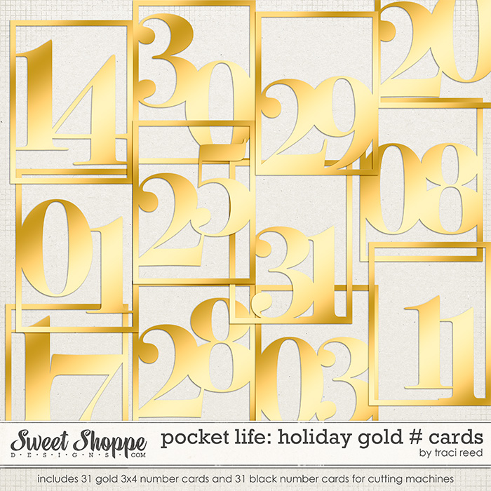 Pocket Life: Holiday Number Cards by Traci Reed