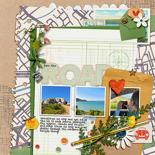 From the Road Digital Scrapbook page