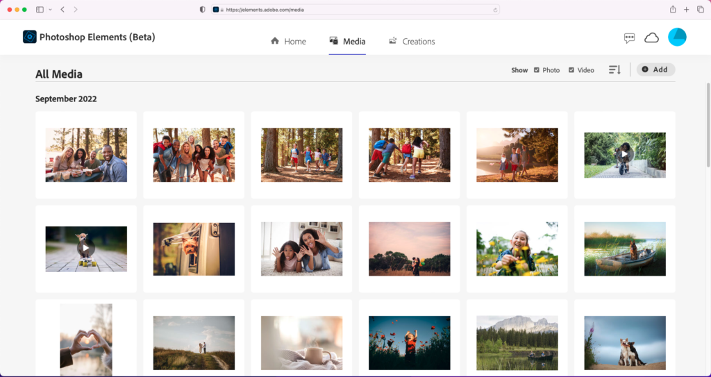 Photoshop Elements Web Companion App